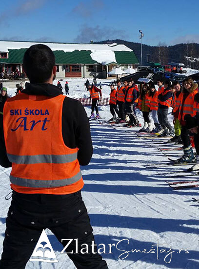 Škola skijanja na Zlataru
